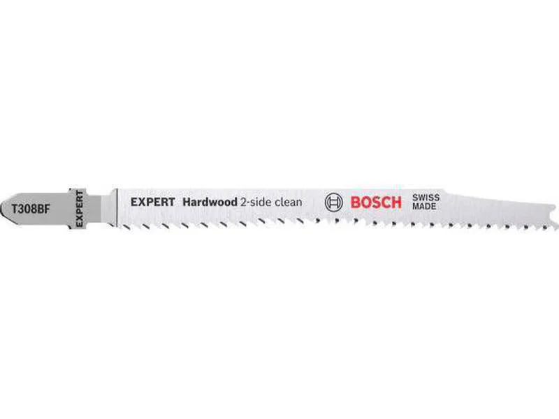 Bosch t 308 bf stikksagblad for høypresisjonssaging uten flising i laminerte benkeplater rette kutt slitasje 100stk
