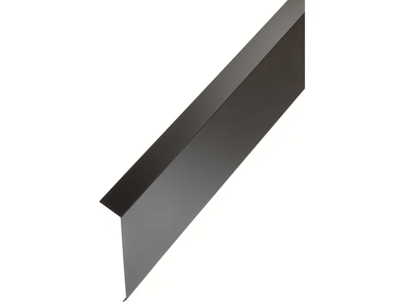Takfotbeslag for lektet tak pl01 svart aluminium 2000mm Plannja