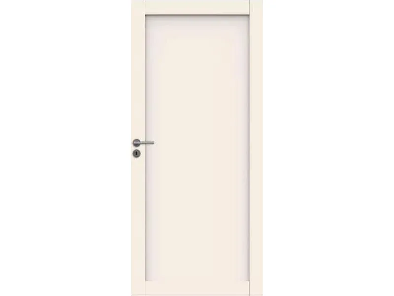 Dørblad 1 speil massiv hvit 7x20 Harmoni