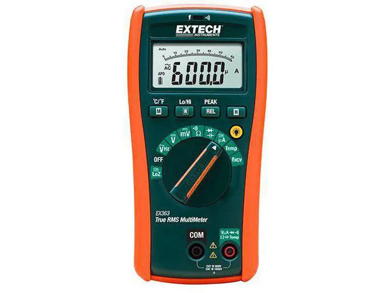 Extech ex363 multimeter beregnet for hvac-måling ( oppvarming ventilasjon og klimaanlegg ) med μa-funksjon måling av sann