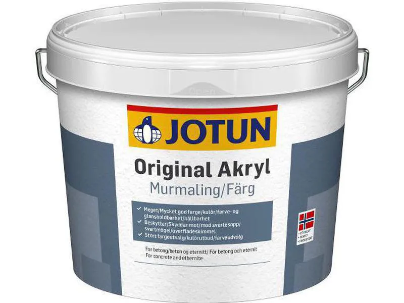 Murmaling original akryl hvit 3L Jotun