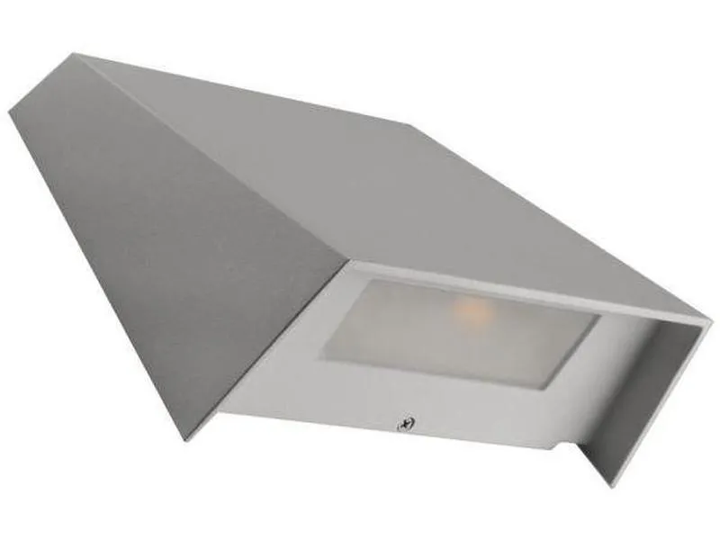 Hide-a-lite edge xl veggarmatur 3000 k 660lm 160 12,5watt ip65 grå nedlysarmatur i diskré og enkel design med bredtstrålende