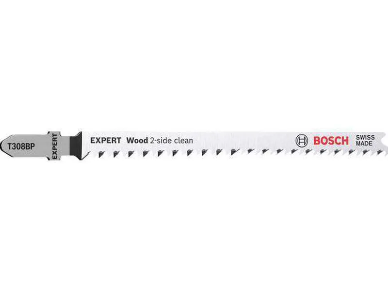 Bosch expert t308bp stikksagblad stikksag for kutt med nøyaktig vinkel som gir høy presisjon ved saging i tre uten flising 3stk