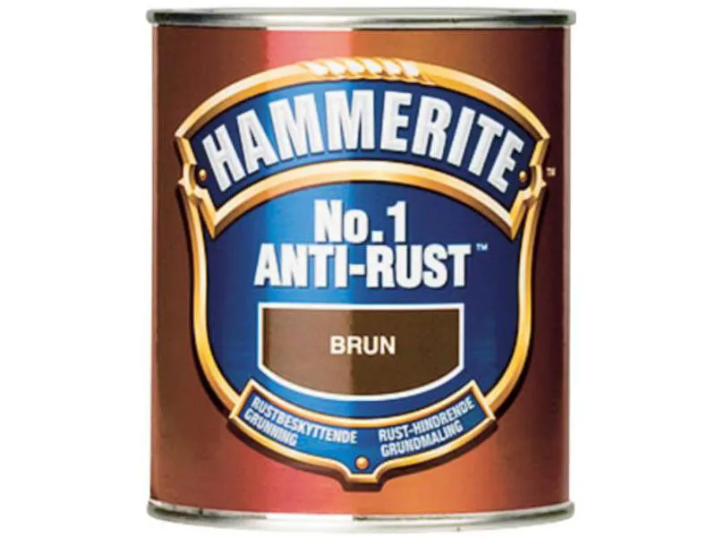 Hammerite no.1 anti-rust 750ml metallmaling 750ml anti-rust brun no 1 hammerite