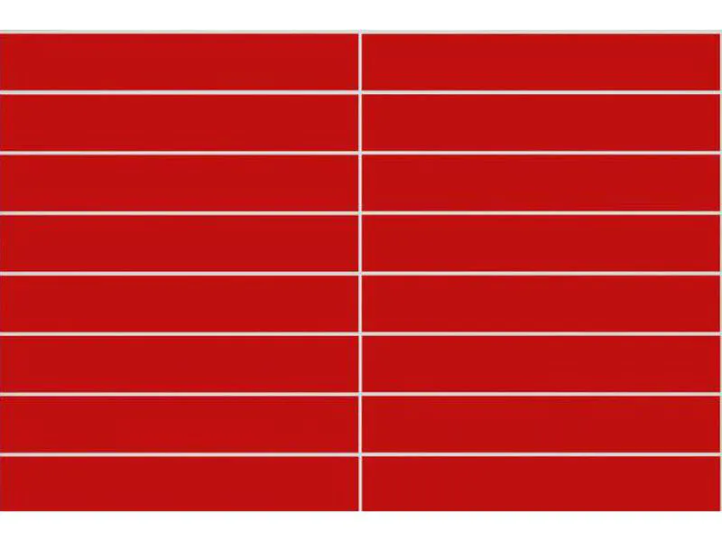 Kitchenline rød blank line kjøkkenplater beregnet for montering mellom benkeplate og overskap på kjøkken. fås i 14 forskjellige
