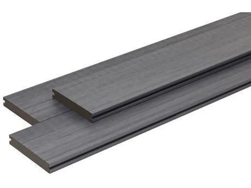 Terrassebord 23x140mm 3,3m grå kompositt
