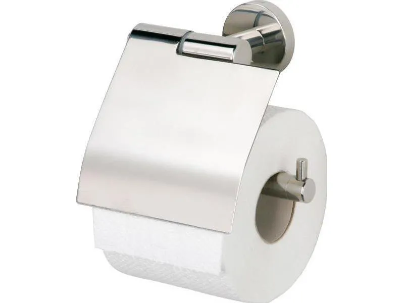 Toalettpapirholder med lokk blank boston blankpolert Tiger