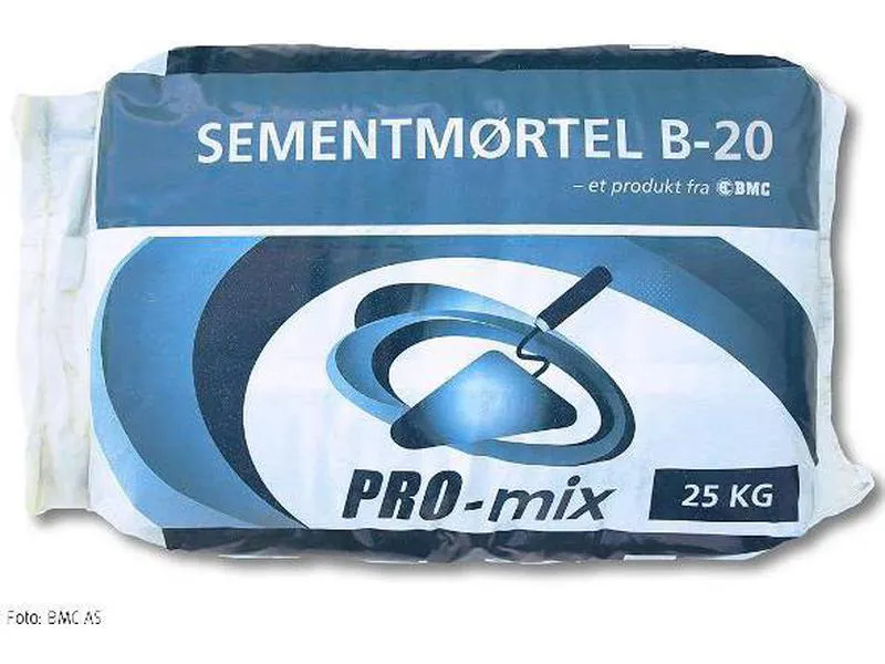 Murmørtel PRO-MIX b-20 25kg 48 sek/pal bmc