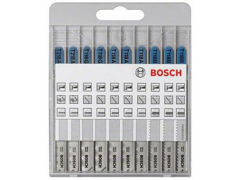 Bosch 2607010631 basic for metal stikksagbladsett 10 deler 10-delers til å sage i metall