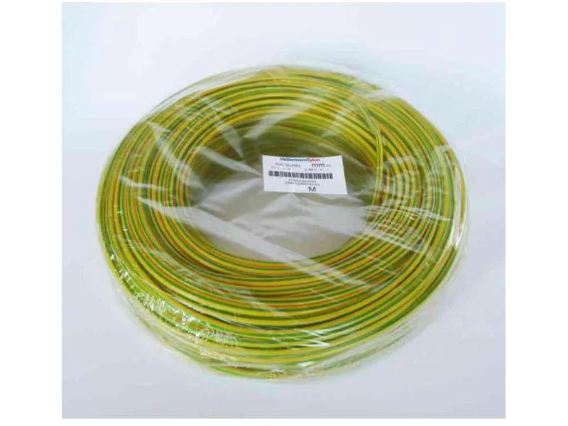 Hellermann tyton 0165-10129 isolasjonsslange ø15 mm x 50m gul/grønn isolerslange av kadmiumfri polyvinylklorid ( pvc ) med høy