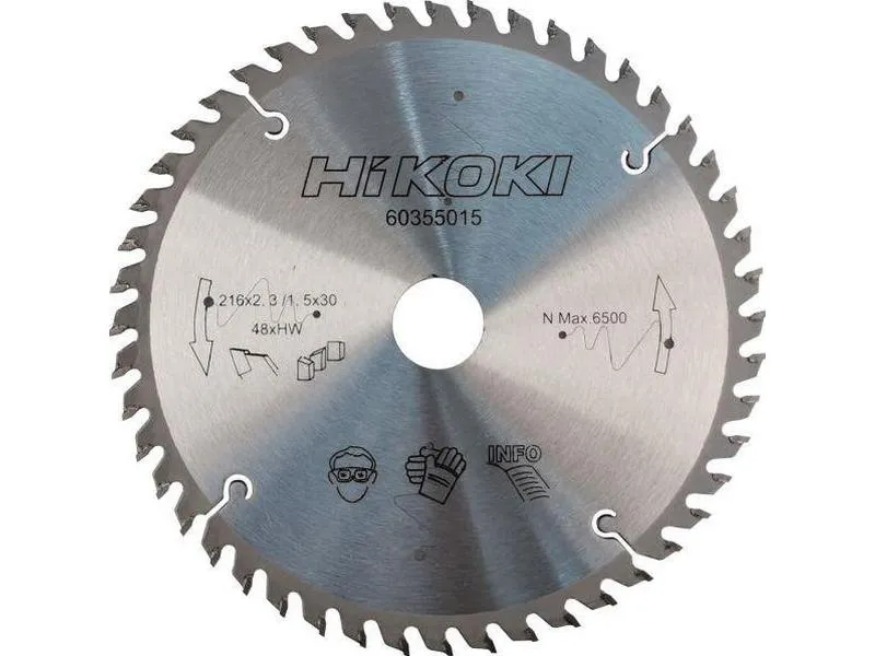 Hikoki sirkelsagbladsett tct 216mm 48t 30mm hull 216x2,3mm 10stk HiKOKI Power Tools