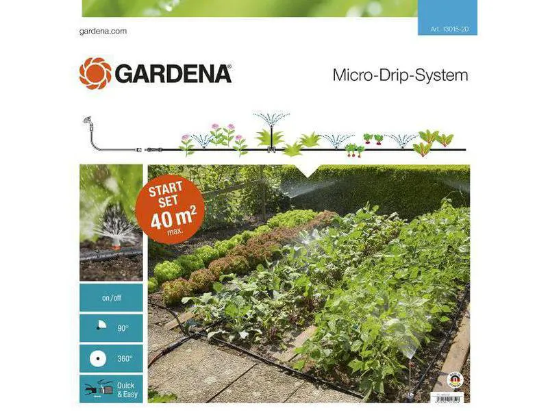Vanningssystem micro drip hage vannbesparende vanning Gardena