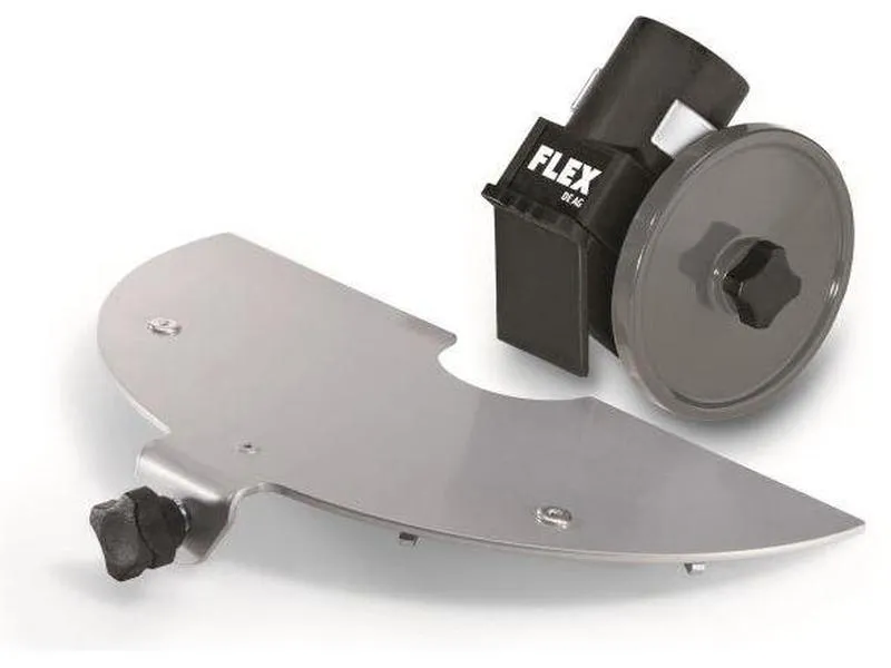 FLEX 445487 avsugsstuss for vinkelsliper 230 avsugssett arbeid med kappeskiver i 230mm vinkelslipere består av støvavsug og