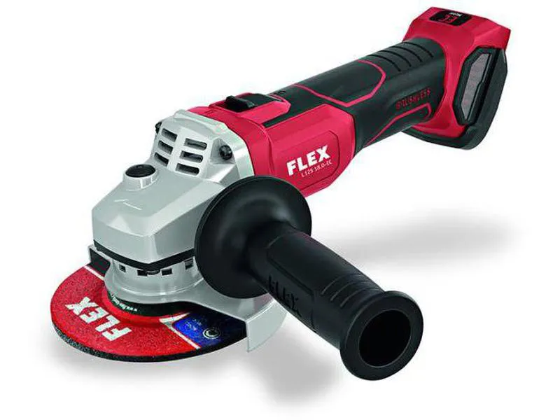 FLEX l125 18,0-ec vinkelsliper ø125 mm med batteri og lader på 18volt 125mm skivediameter turtall 8500 o/min