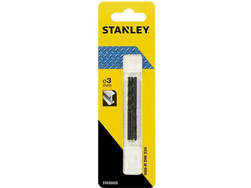 Stanley sta50020 metallbor hss-r 3mm