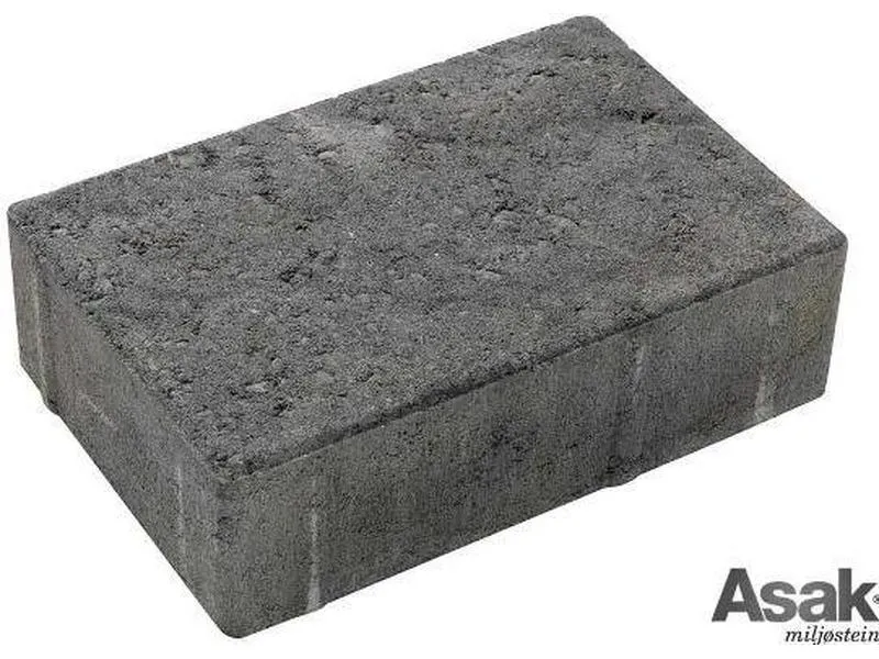 Belegningsstein relieff 1/1 gråmix 10,7 asak Asak Miljøstein