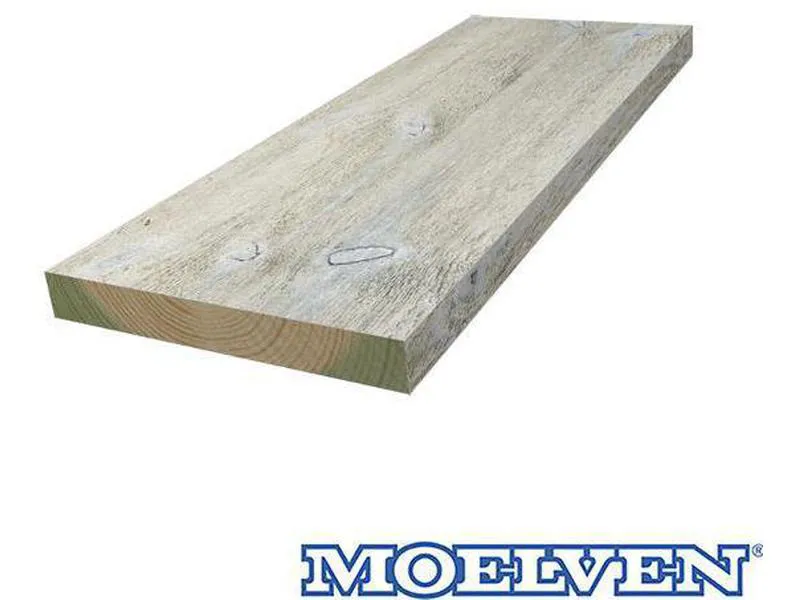 Kledning gran 19x123 rektangulær 3s grunning sps Moelven wood