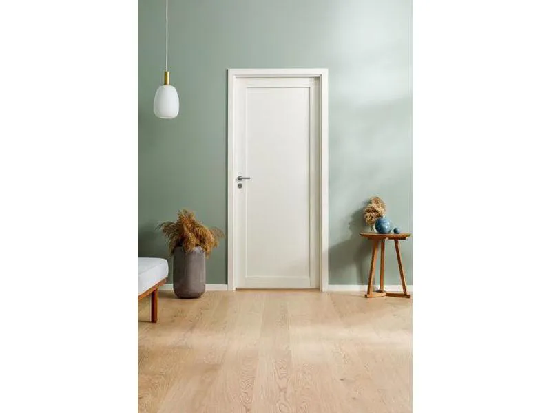 Dørblad 1 speil massiv hvit 9x20 Harmoni