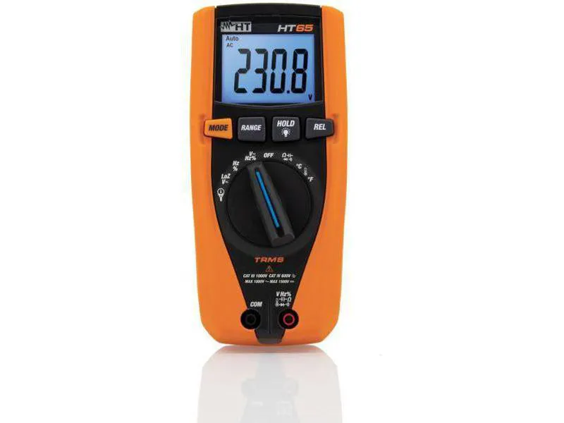 HT Instruments ht65 1500vdc/1000vac multimeter inkludert batteri gir deg en 1500volt dc-skala perfekt for f.eks måling på