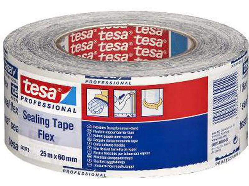 Dampsperre tape 25mx60mm Tesa