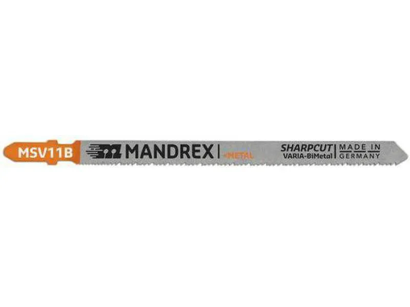 Mandrex sharpcut varia stikksagblad 132mm 1,2-6mm med en lengde på for saging i tre og metall har eksepsjonell styrke
