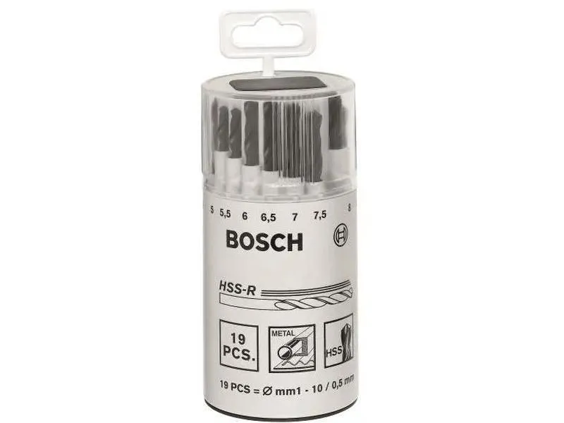 Metallborsett hss-g ø1-10mm ple 19stk Bosch