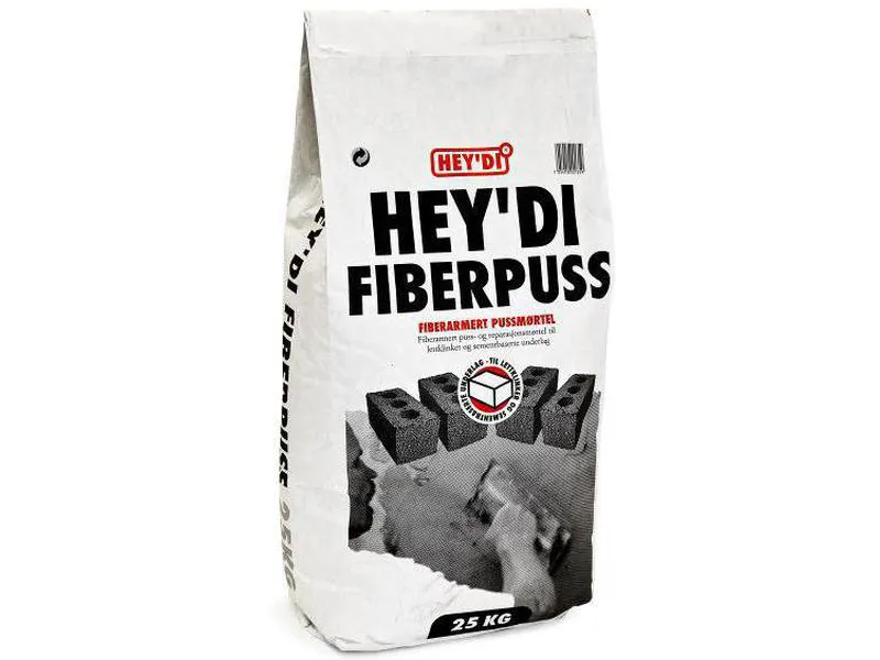 Heydi fiberpuss 25kg murmørtel puss-og reperasjonsmørtel Hey'di