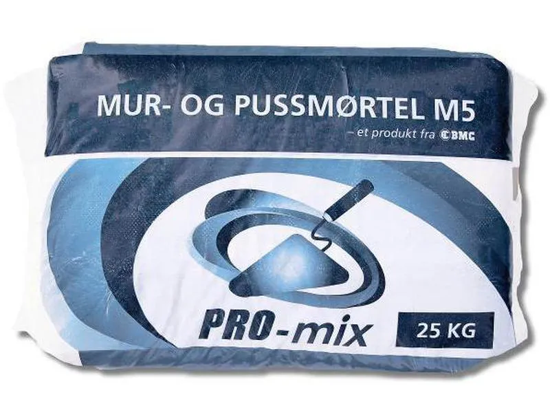 Murmørtel PRO-MIX m5 25kg 48 sek/p