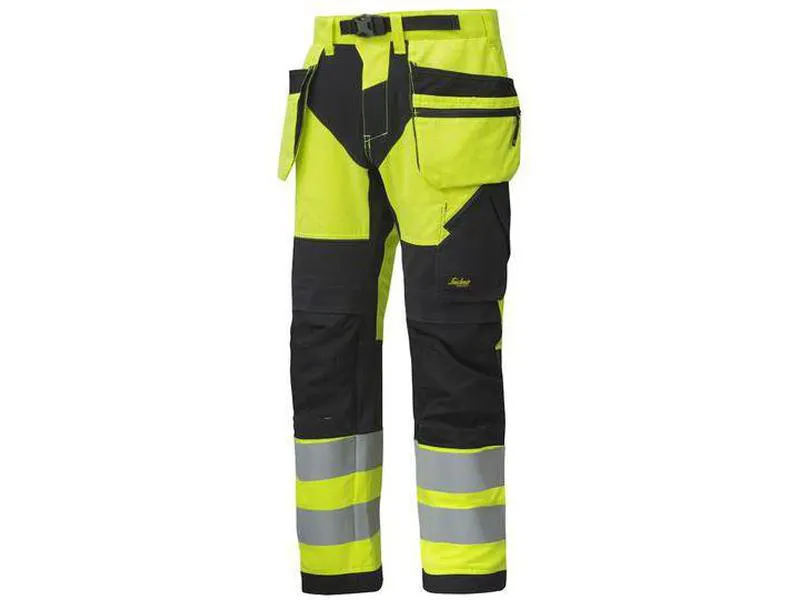 Snickers Workwear bukse 6932 gul/sort 104 snicers 10-4