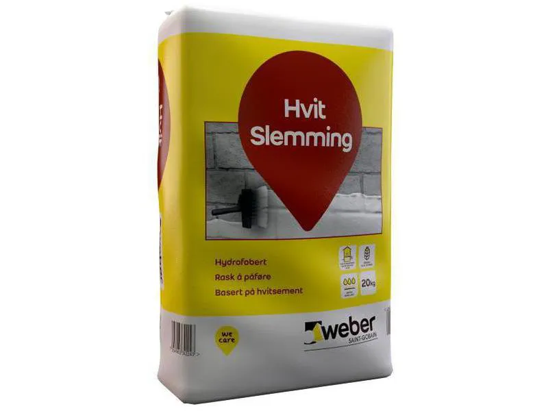 Weber slemming hvit 20kg