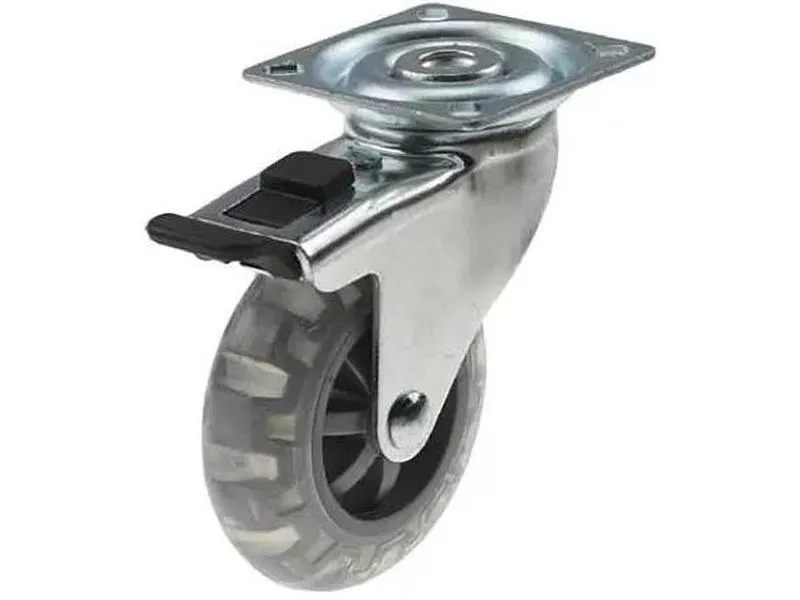 Møbelhjul inline m brems 75mm