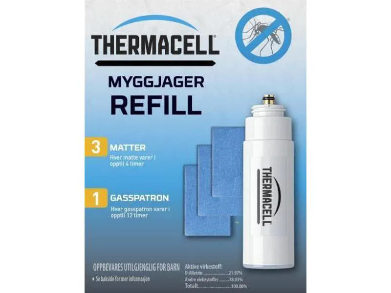 Myggjager tilbehør refill singel r1 thermacell enkeltpakke ThermaCELL®